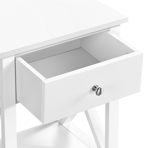 Coppia Comodini Camera da Letto Tavolino Lato Laterale in Legno MDF da Soggiorno - Foto 16 di 30