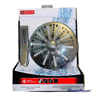 Delta Shower Head and Hand 1.75 GPM 4-Setting 75285 | eBay