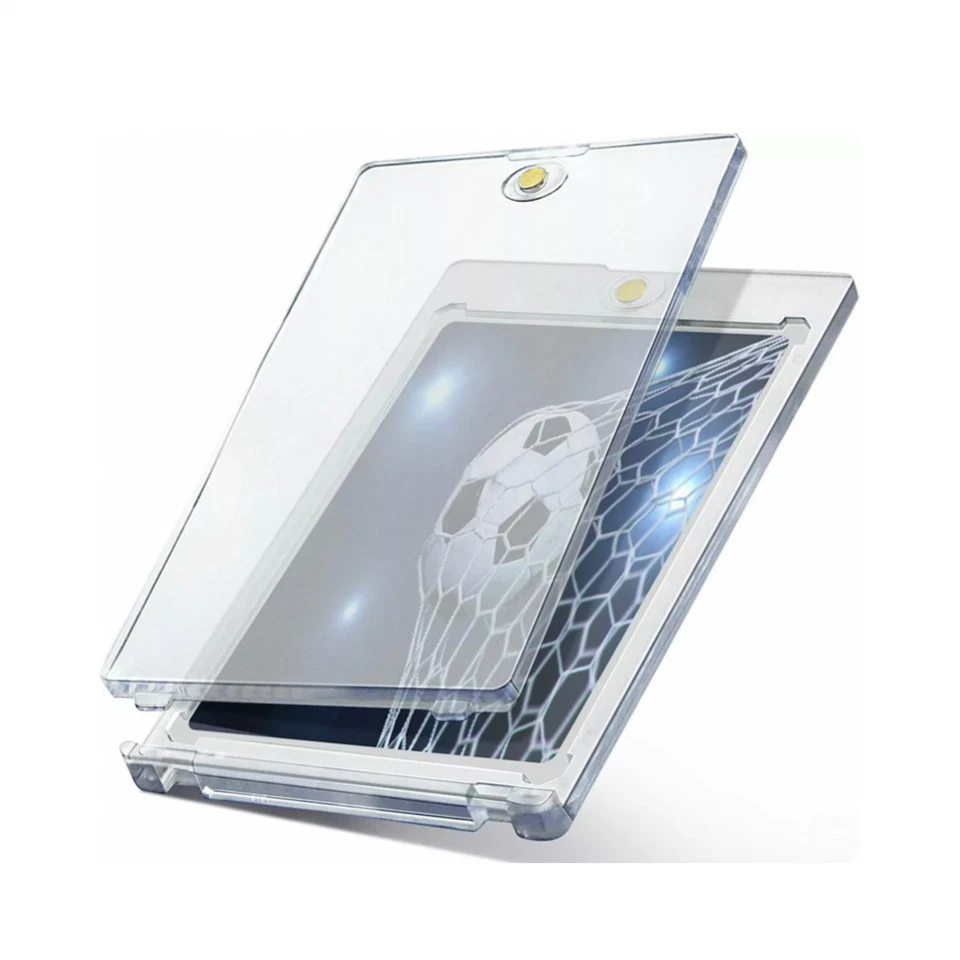 LOT OF 10 Ultra Clear 100 pt. Magnetic Card Case For Thick Mem / Jersey Cards - Image 2 of 3