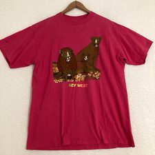 Vtg Key West Florida Shirt Adult XL Lion Safari Zoo Single Stitch USA Made