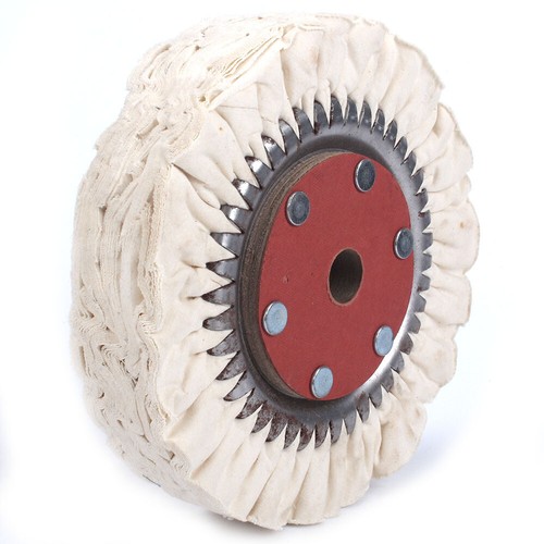 8 inch 66 Plys Cotton Airway Polishing Wheel 200mmx16mm Bore Cloth Buffing Pad - Picture 1 of 4