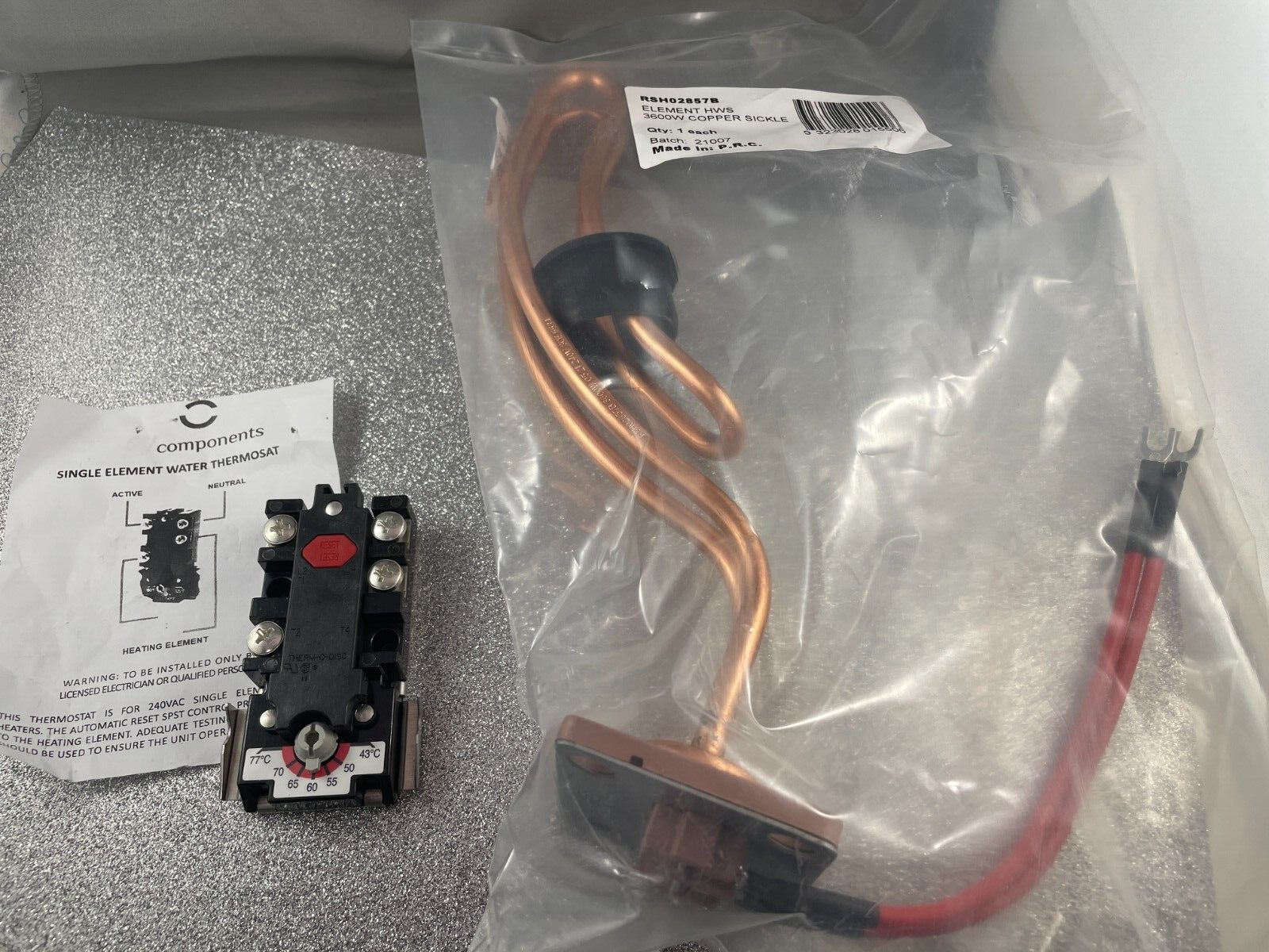 DUX PRO FLOW AQUAMAX SOLAR HOT WATER TANK THERMOSTAT u0026 ELEMENT 3600W KIT |  eBay