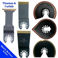 6 Ti Saw Blade Oscillating Multi Tool Wood Metal Cutting Work DIY Universal Fit