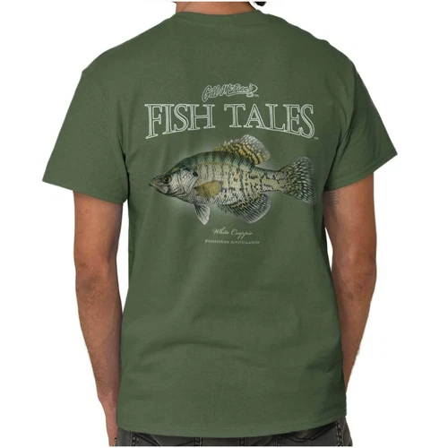 Gill McFinns White Crappie Fishing Trip Gift Womens or Mens Crewneck T Shirt Tee
