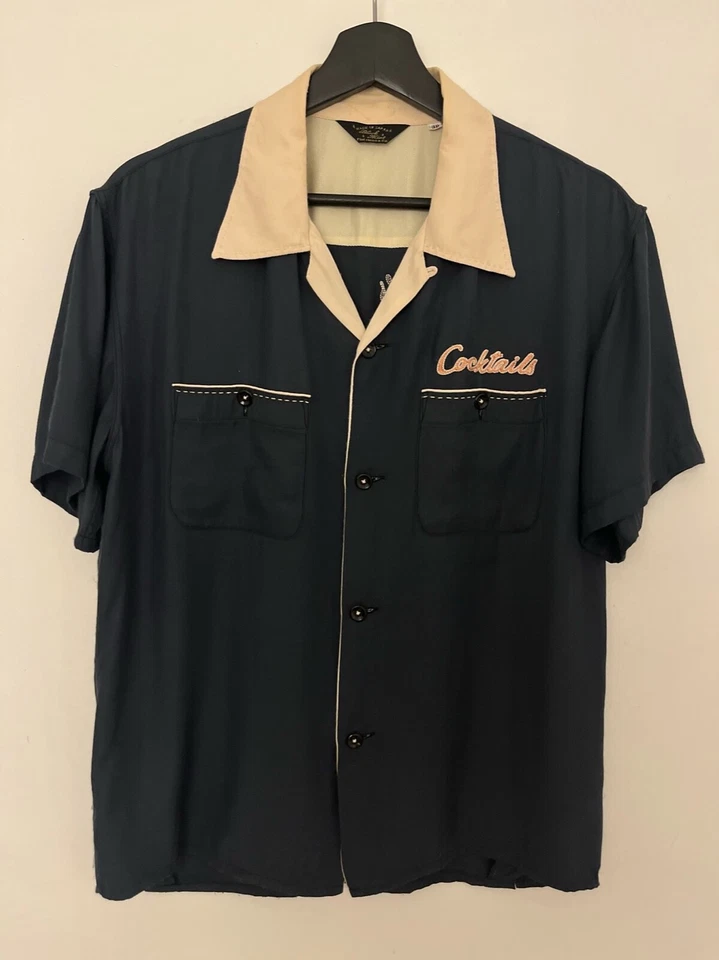 Flathead &Co Bowling Shirt Chainstitch Embroidery sz38 - Image 2 of 4
