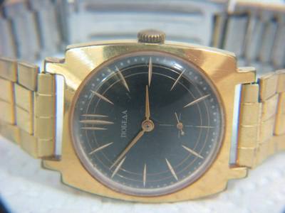 10MK GOLD PLATED VINTAGE POBEDA / VICTORY WINDING WATCH