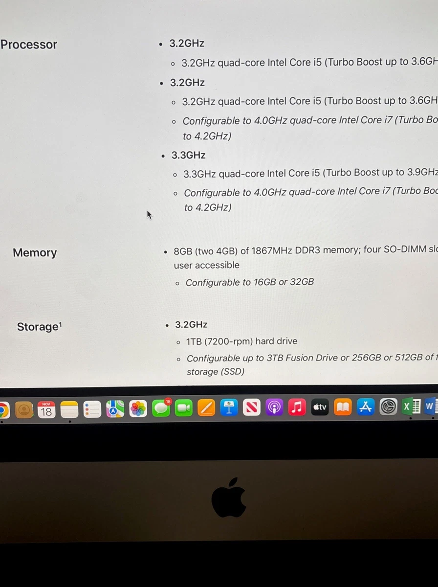 Apple iMac with Retina 5K display 1 TB 8 GB RAM Apple Desktops
