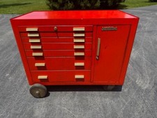 Rare Vintage Mbc Mb-397 Aviation Mechanic Like Snap On Tool Taco Cart Wagon Box