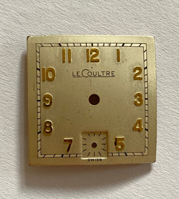 Cadran De Montre Jaeger-LeCoultre Occasion - Dimensions 19,74 X 19,82 Mm, état TOP, Pour Collectionneurs