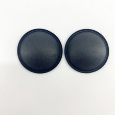 2- 28mm / 1.1" Speaker Dust Caps For Sub-Woofer Bass Speaker Black Paper W/ Lip