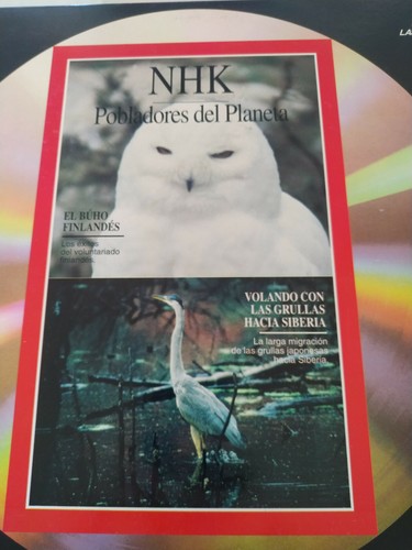 NHK Habitants Du Planète Hibou Grue Rhinocéros Sibérie - LASERDISC LD - Afbeelding 2 van 4