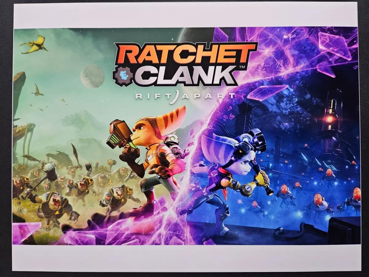 Ratchet and Clank Rift Apart Playstation 4 5 PS4 PS5 Game PC Art Print  Poster