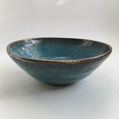 Stephanie Kalan Schale Newport Pottery bunte Glasur Studiokeramik 60er Jahre