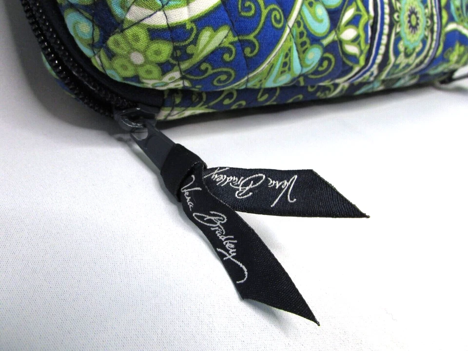 Vera Bradley Estuche Rígido Acolchado Mini Laptop iPad Tablet Bolso Verde Floral Foto 3 de 4