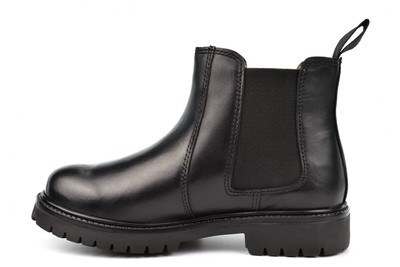Mädchen Schulstiefel Jungen Schulstiefel Lederstiefel Chelsea Boots Schulschuhe
