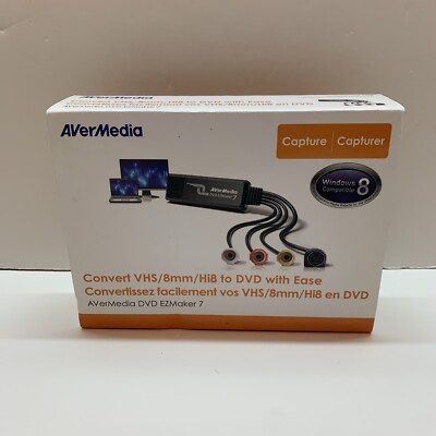NEW AVerMedia DVD EZMaker 7 (C039) - VHS/DVD To Digital Format CONVERTER *SEALED