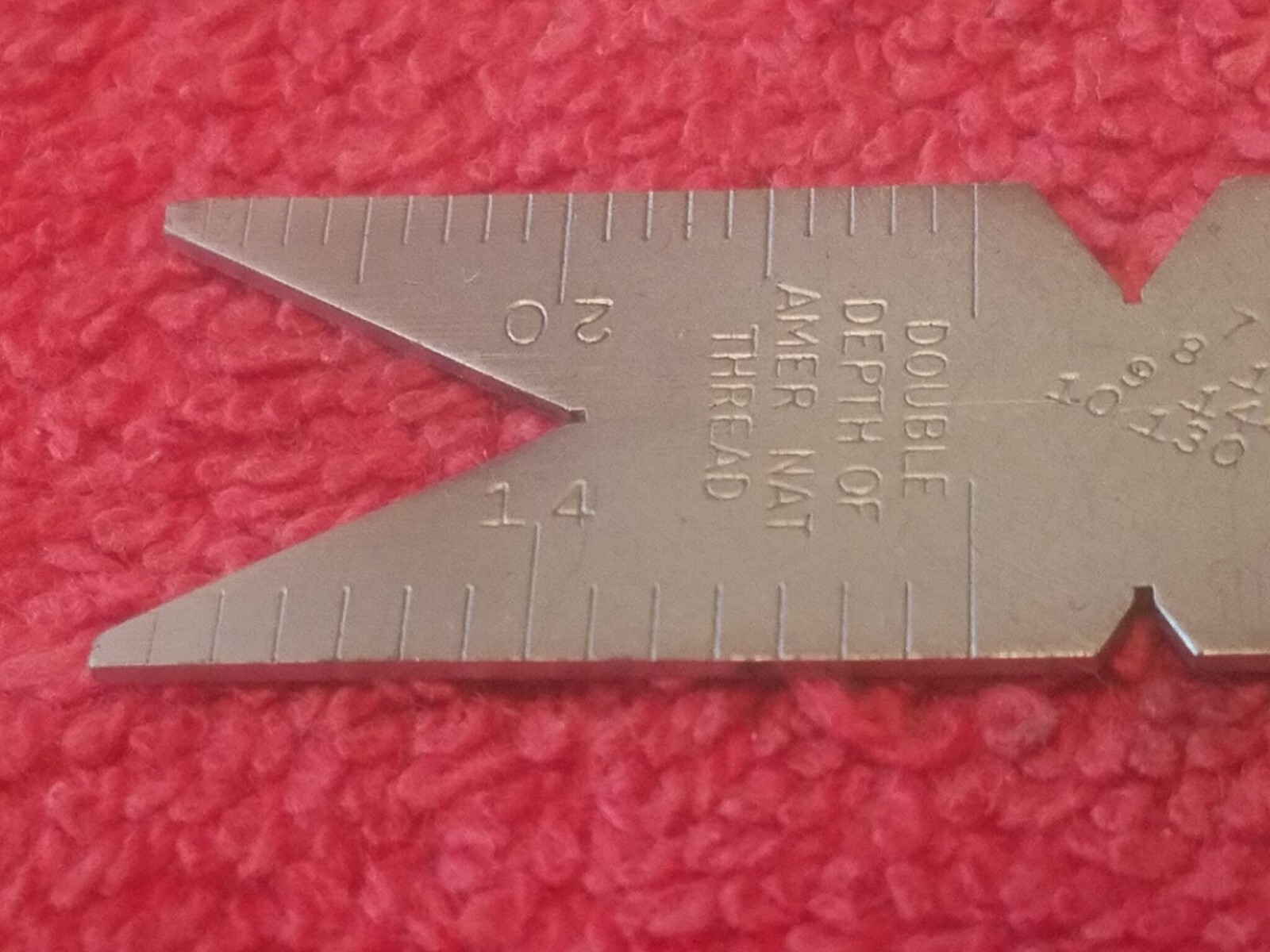 BROWN & SHARPE #650 Fishtail Gauge 60° Thread Pitch Center Gage 599-650 ...