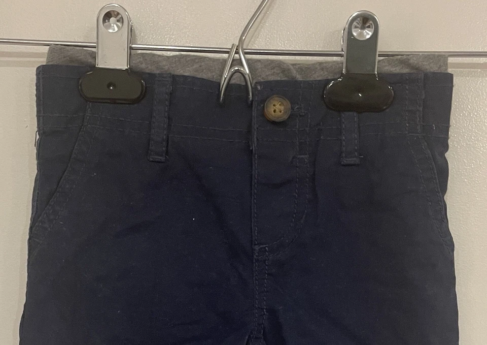 Pantalones Carters Bebé Niño Cintura Elástica Pull-On Acogedores Forrados Algodón Azul Marino 6 M Foto 2 de 4