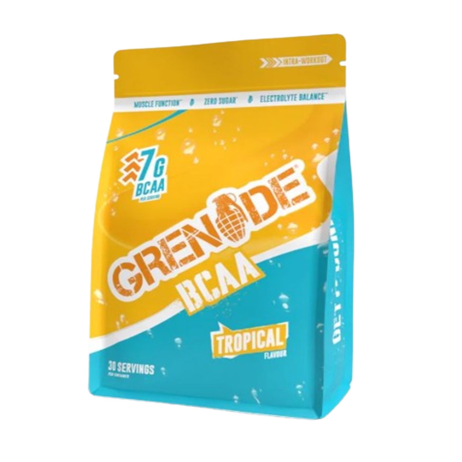 GRENADE BCAA INTRA WORKOUT ELECTROLYTE AMINO ACID ZERO SUGAR 390G TROPICAL