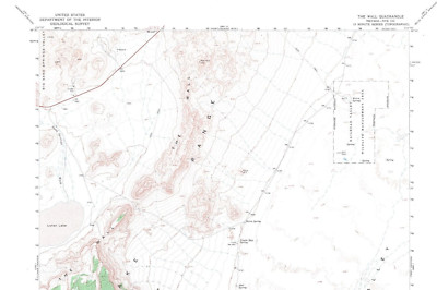 The Wall Quadrangle, Nevada 1968 Topo Map USGS 15 Minute Topographic