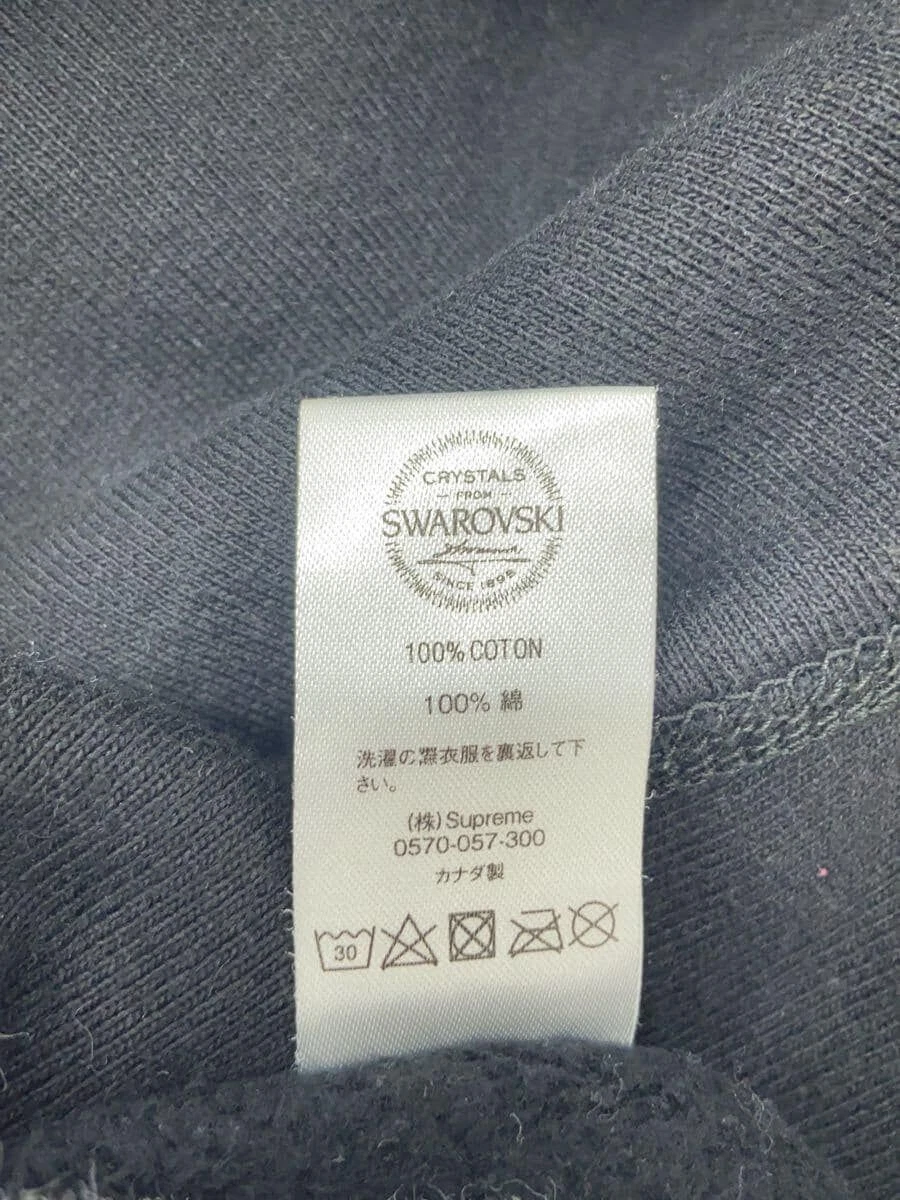 Supreme Felpa con Cappuccio Swarovski S Logo Felpa con Cappuccio M Cotone Nero Usata