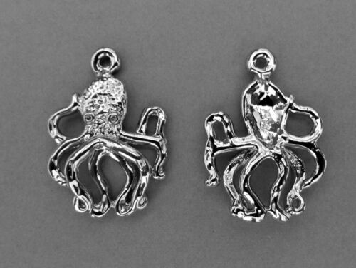 Sea Creature Charms/Silver Tone/Made in USA/ Set of 10 pcs. - Picture 2 of 33