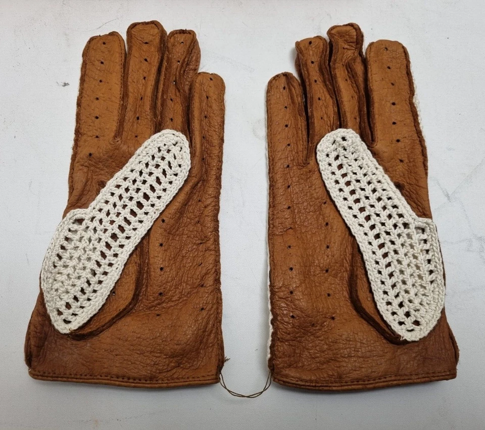 CAUSSE RIDER CORK Paire de gants de conduite crochet pécari homme taille 7.5 - Photo 4/4
