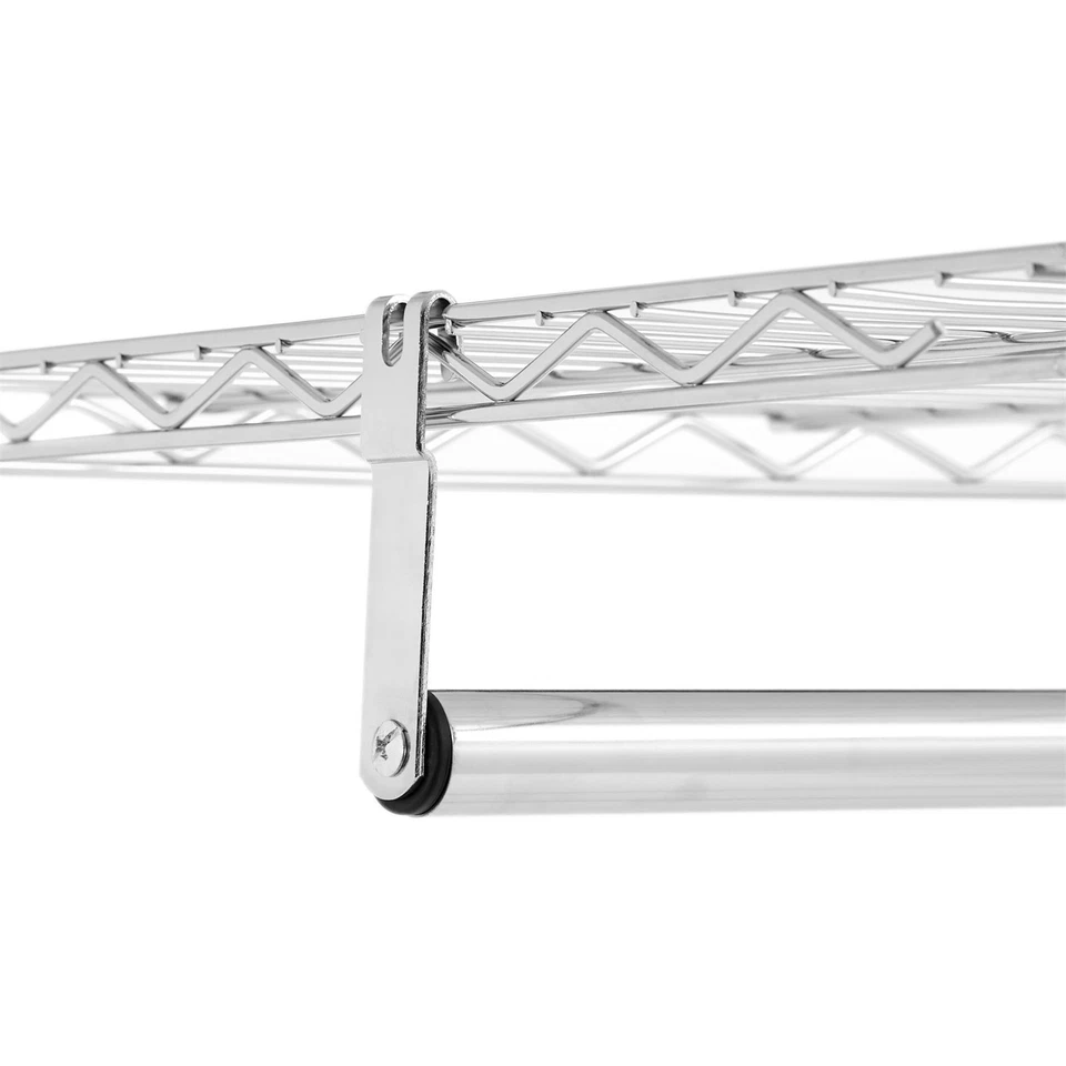 Garderobenwagen BRINDISI Chrom, Rollgarderobe, mobiler Kleiderständer - Bild 3 von 4