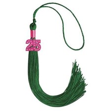 Endea Graduation Green Graduation Tassel With Pink Bling Charm 2024