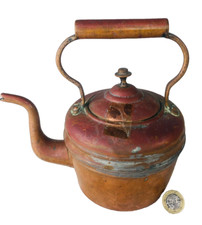 Copper Kettle Antique Kitchen Ware ra