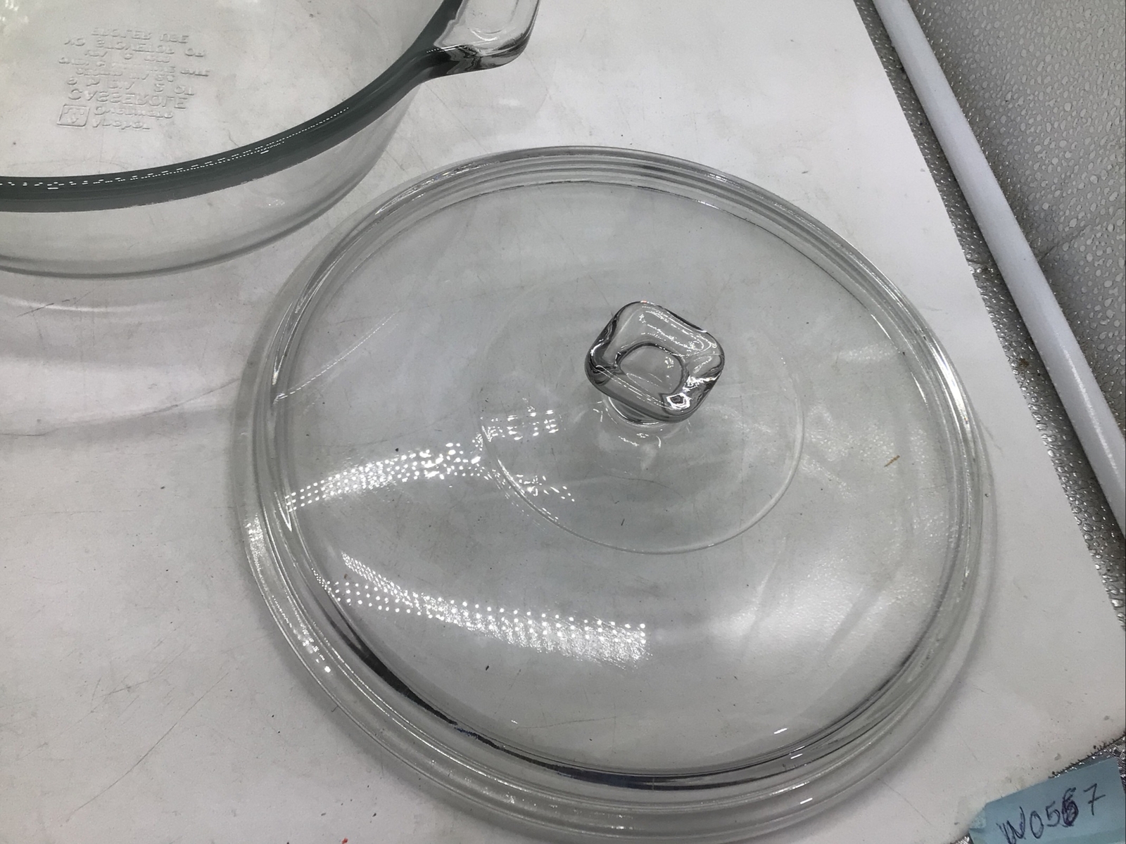 Anchor Hocking Glass Casserole Dish 2 Qt 9” Round Excellentclean Clear