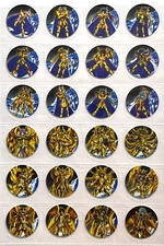 TAZOS SAINT SEIYA VOL 7 Full Set 50/50 PERU 2025 Pogs DKV Toei Animation LOKI