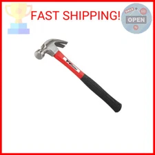 YIYITOOLS Claw Hammer With fiberglass Handle – 16-oz, Red and Black (YY-1-003)