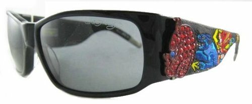Gafas de sol Ed Hardy 036 negras con estuche y caja - Imagen 1 de 3