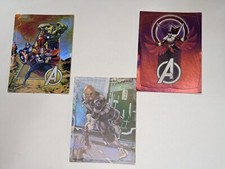 Marvel Avengers Assemble Vending Machine 3 CT Holofoil Sticker Set 2012