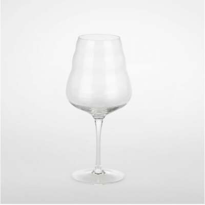 Calix White Wine Glass 0.4cl - White Purity Flower Of Life Lead Free Mouth Blown