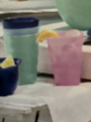 Tupperware  16 OZ Impressions Tumblers with Flat Seals New