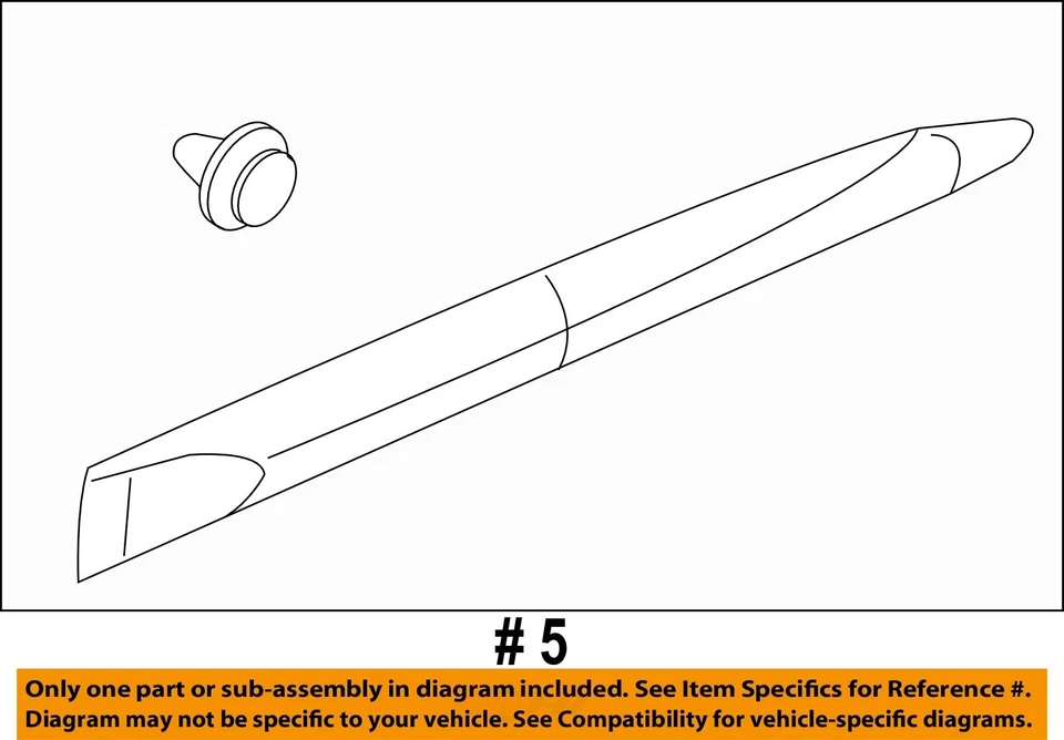 Chevrolet GM OEM 14-16 Impala exterior-trasero-moldura moldura izquierda 22795508 Foto 2 de 2
