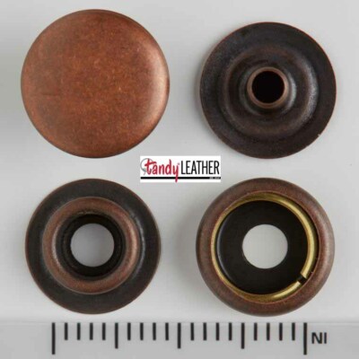 Line 24 Snaps Copper Plated 20/pk By Tandy Leather