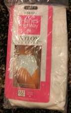 NEW Vintage 3 Pair Hanes Her Way Ultra Sheer 100 Captiva Nylon sz 7 White