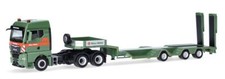 HERPA - Camion avec porte-engin surbaissé 3 essieux MAX WILD – MAN TGX 6x4 - ...