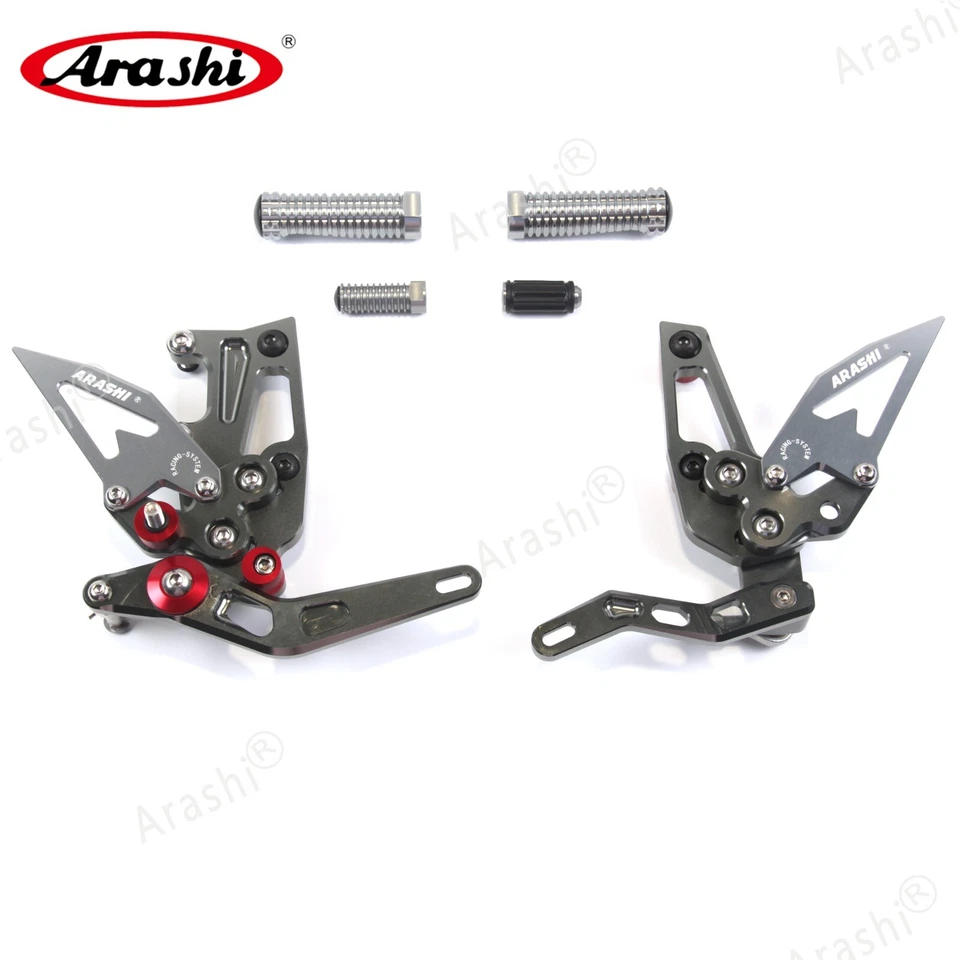 Reposapiés Arashi Racing gris para Triumph Speed Triple 1050 2011-2015 Foto 3 de 4
