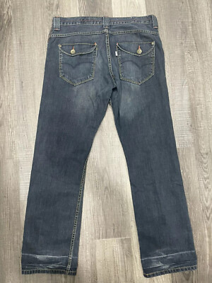 Levis Silver Tab 34 x 32 Low Straight Leg Baggy Denim Jeans Y2k | eBay