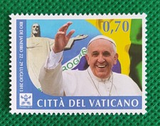 Papa Francesco Visita Rio de Janeiro Brasile -Citta del Vaticano  MNH**come foto