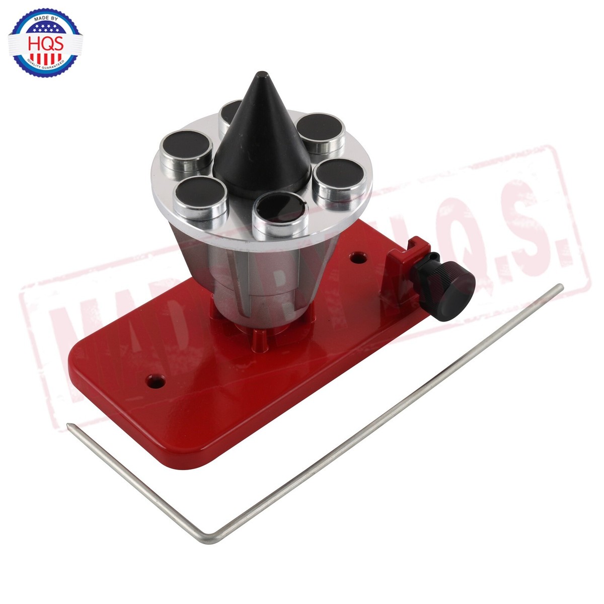 Red Magnetic Wall Mount Professional Lawn Mower Blade Balancer 42