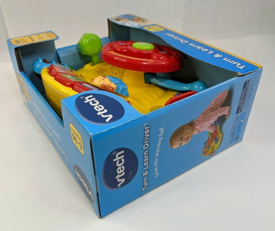 VTech Turn and Learn Driver Steering Wheel Toy Ages 6-36 Months. New in box - Image 4 of 4