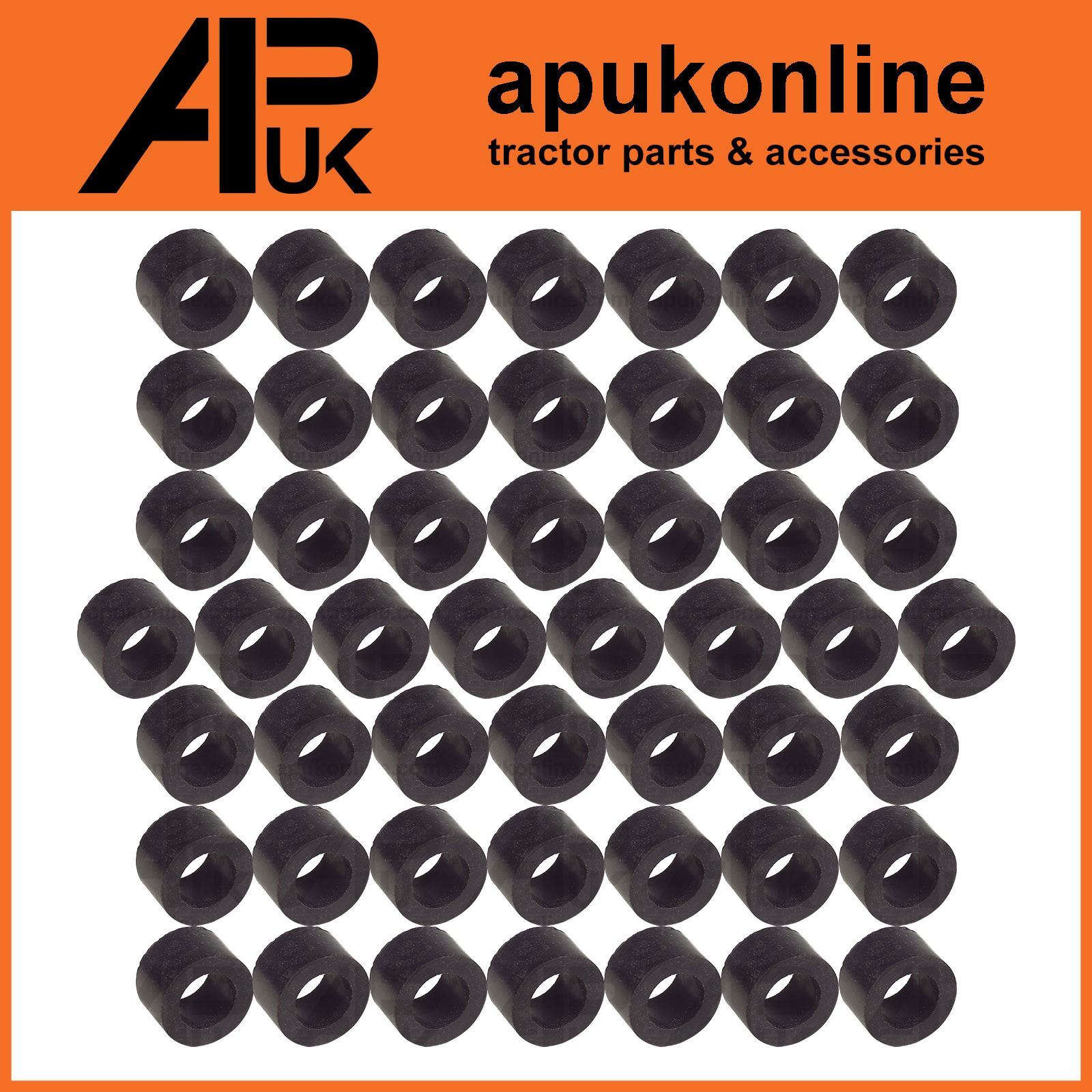 50x Fuel Pipe 1/4" Rubber Olives for Landini 5860 5870 6060 6500 6530