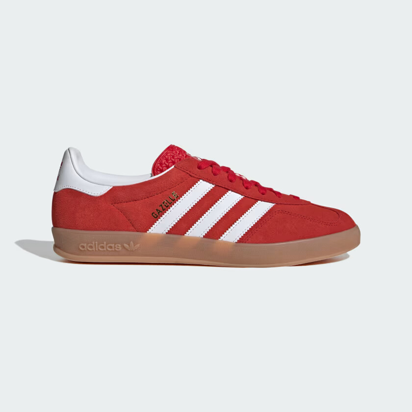 Mens ADIDAS ORIGINALS GAZELLE JI2063 Better Scarlet / Cloud White