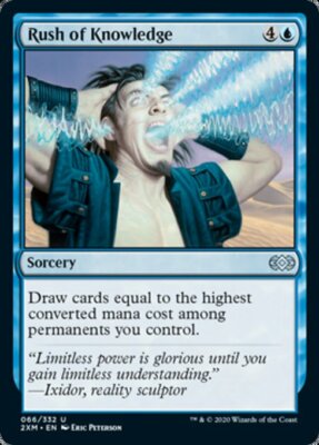 MTG 2x RUSH OF KNOWLEDGE EXC - KNOWLEDGE FLOW - 2XM - MAGIC