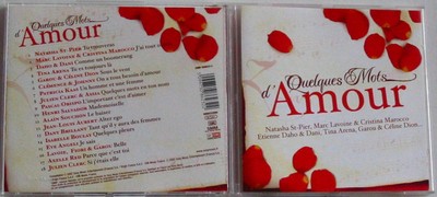 HALYDAY CLEMENCE DANI DAHO BISPO DION LAVOINE AUBERT CD Ein paar Worte der Liebe